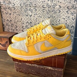 Nike Yellow and White Athletic Shoes
